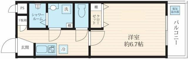 フォセット高砂の間取り|間取りです。