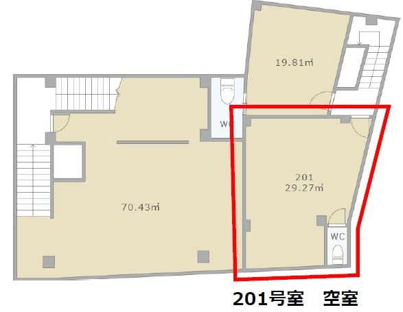 おおきにBIGLOVEビル（旧：マスザキヤ瓦町ビル）の区画図