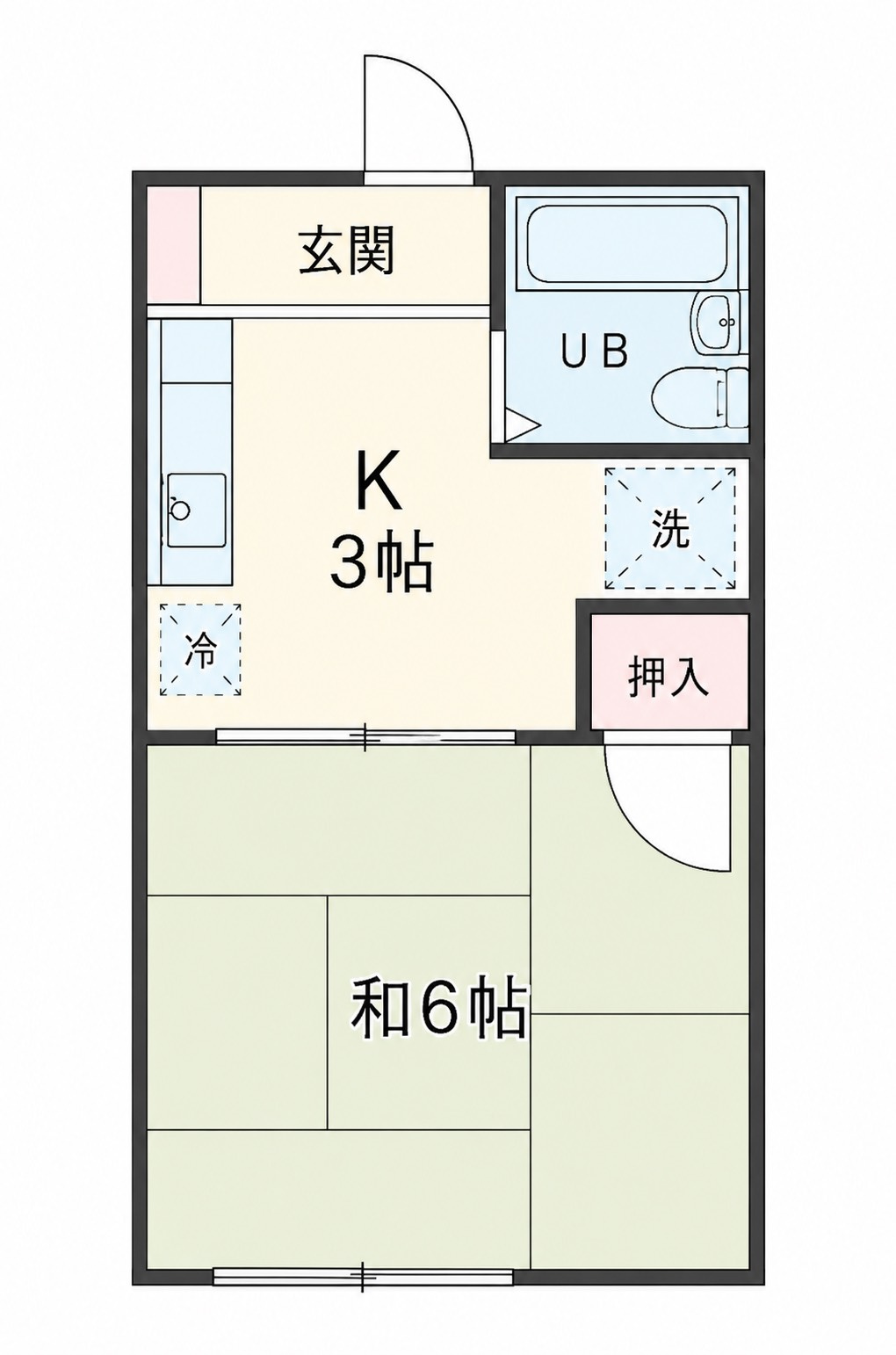 コーポあかつきの間取り