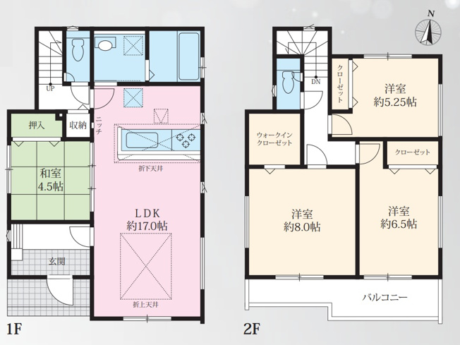【間取り】 | 厚木市愛名　全2棟　新築住宅