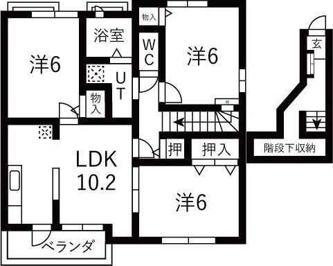 サフィニアガーデン　E棟の間取り
