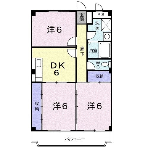 ファミール神明　　　刈谷市の賃貸はクラスホーム刈谷店の間取り