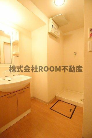 あやめハイムⅡの洗面所|コンパクトで使いやすい洗面所