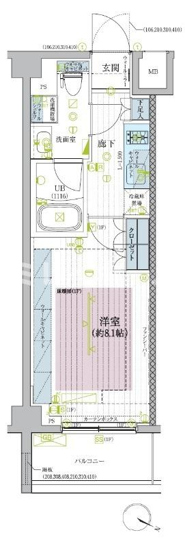 ブライズ蒲田EASTの間取り