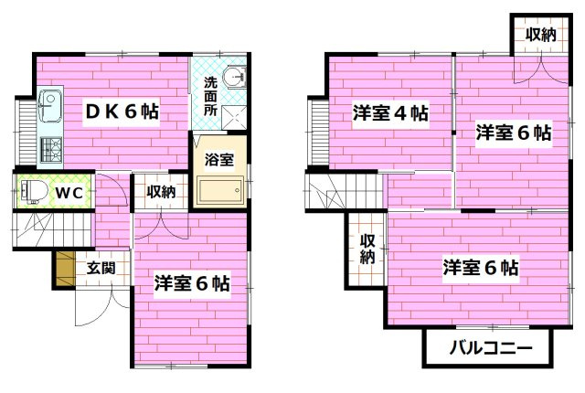 向洋新町戸建ての間取り