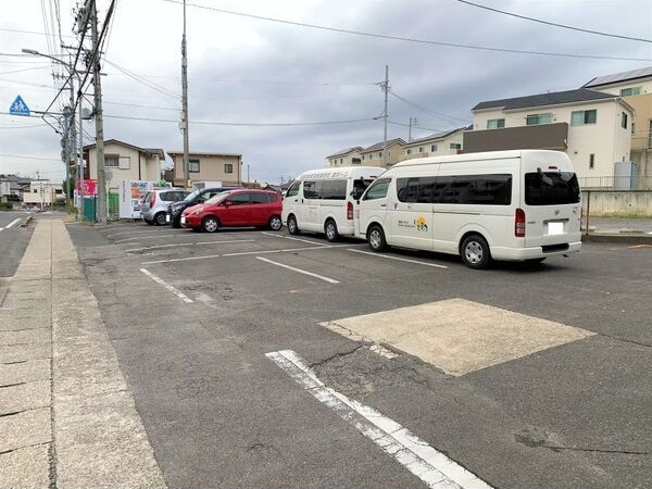 ゴルフランドの駐車場