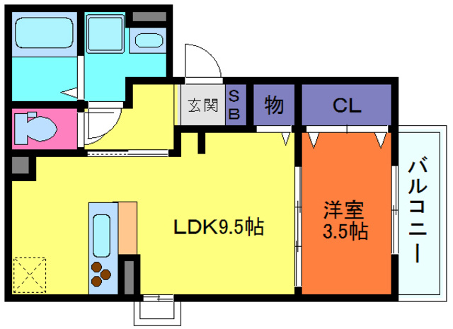 クレール天城通の間取り