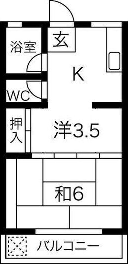 マツヤハイツの間取り