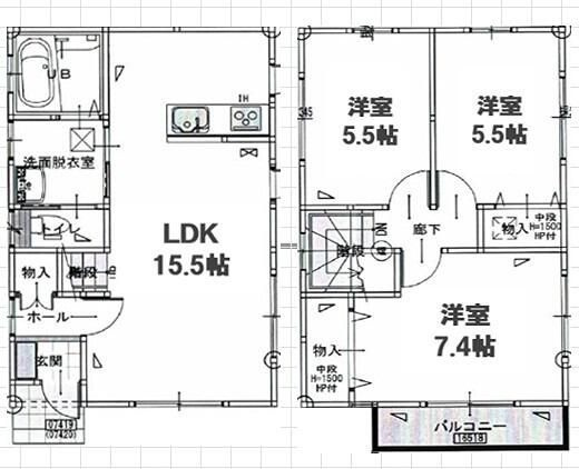 【間取り】 | グランソフィア御幸　２