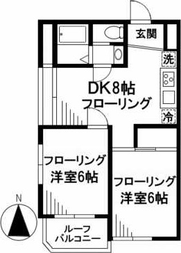 クランツ目黒の間取り