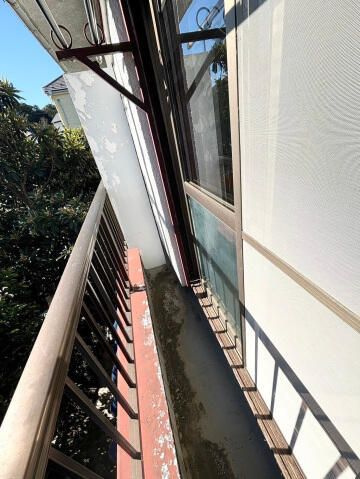 ひまわりハイツのバルコニー