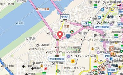 【地図】 | ファーストフィオーレ新梅田