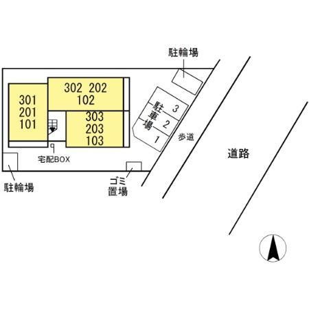 CASA　DOSの区画図