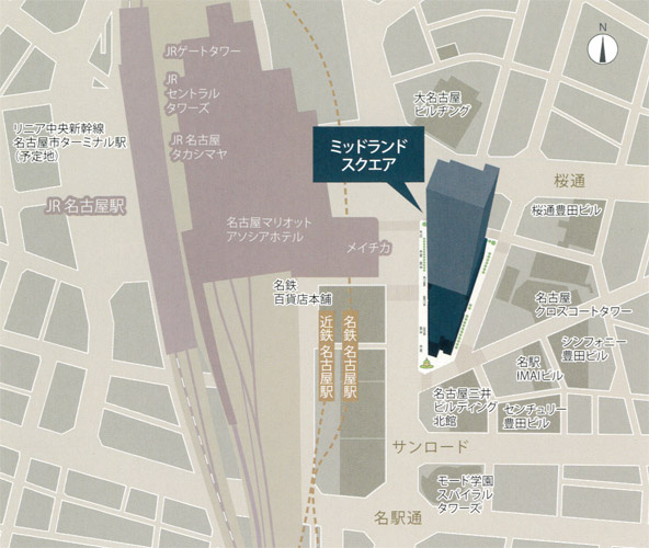 MIDLAND SQUAREの区画図