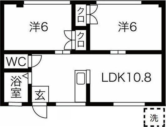 コーポおおくらの間取り