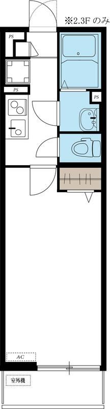 リブリ・Studio Aの間取り