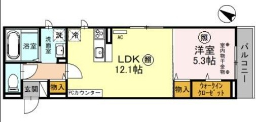 仲介手数料（賃料の1.10ヵ月）の50％OFF対象物件！の間取り