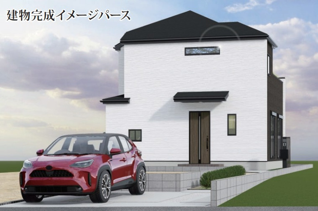 【外観パース】 | 厚木市戸室　全2棟　新築住宅