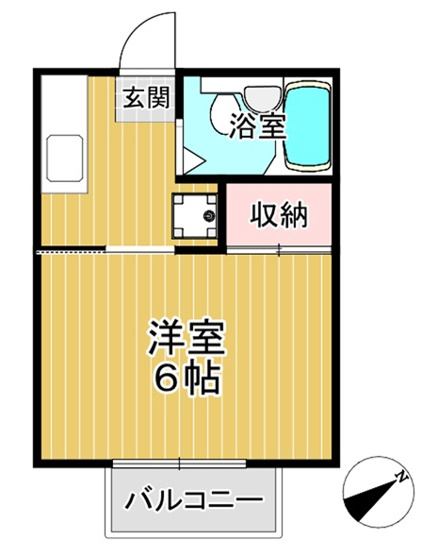 【間取り】 | コーポ鐘奈里