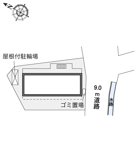 レオパレスルート１楓 の区画図