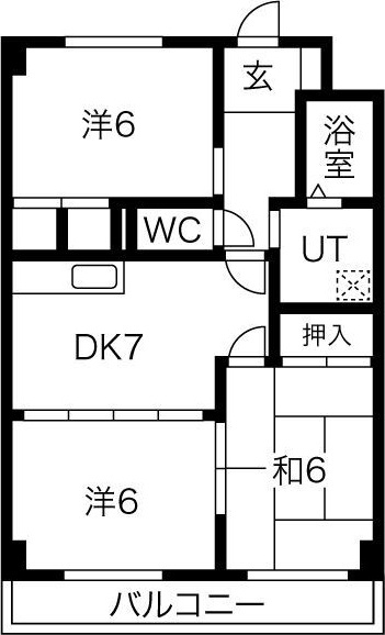 ニューパレス上ノ山の間取り