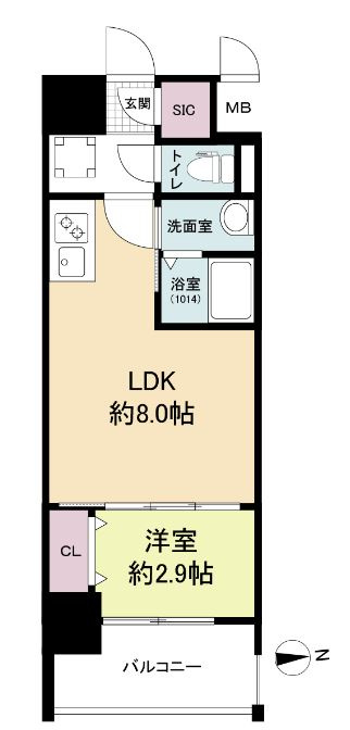 プライムアーバン南森町の間取り