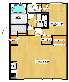 熊本市東区渡鹿８丁目の賃貸マンションの間取り