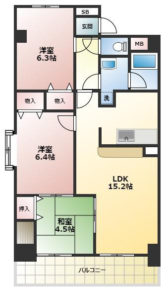 甲子園ガーデンハウスの間取り|間取り