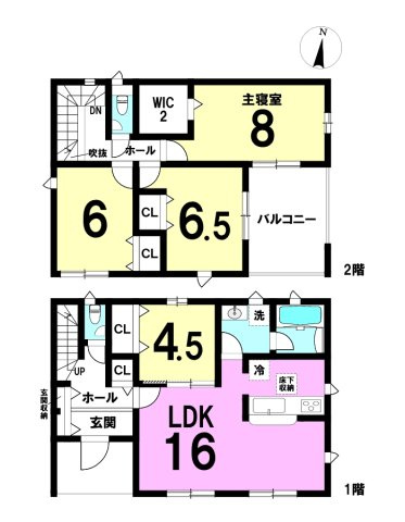 中野町 第3の間取り|4LDKの間取りになります。