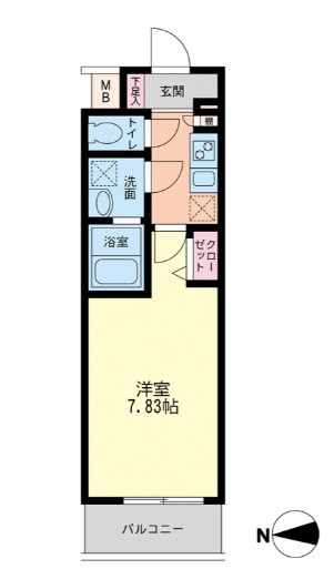 JMFレジデンス大阪福島の間取り