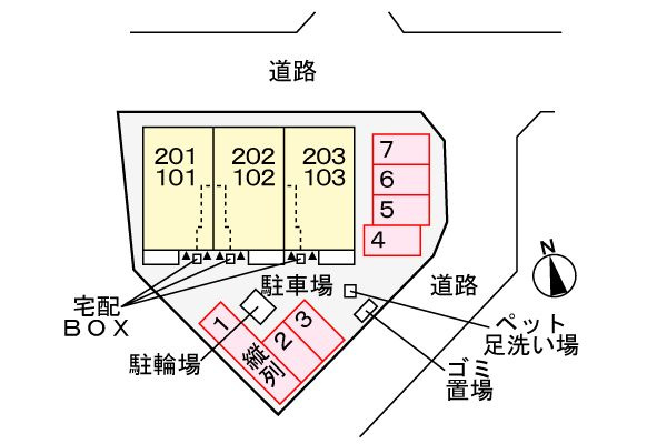 アンソレイユ　　刈谷市の賃貸ならクラスホーム刈谷店の駐車場