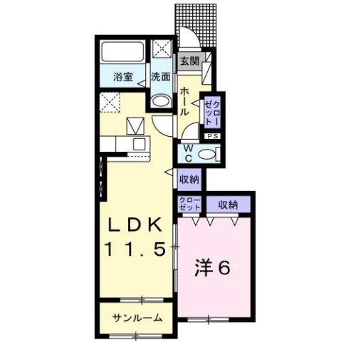 コリーナ　ディ　ヴェルデ　３の間取り