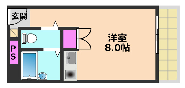 【間取り】 | 光栄ハイツ古曽部