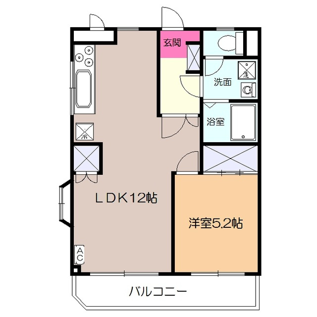 メゾンドツナキの間取り