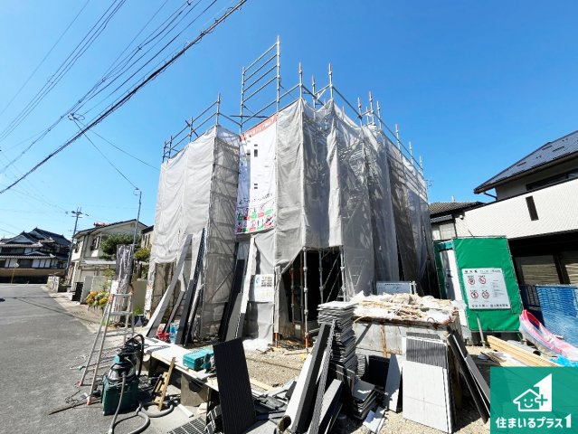 栗東市御園　第1期　新築一戸建ての外観|現在建築中！落ち着いた街並みで新生活を始めることが出来そう！周辺の物件も併せてご紹介させて頂きます！