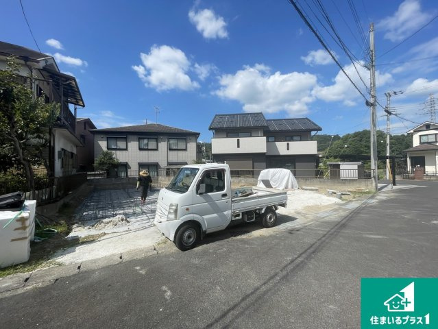 栗東市御園　第1期　新築一戸建ての外観|周辺は落ち着いた街並みの住宅地！子育てがしやすい住環境です！まだ未完成ですが、現地でしかわからない事もございます。是非一度ご覧ください。