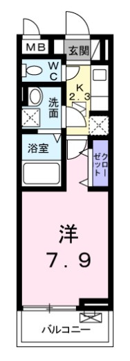富士見市ふじみ野東３丁目のアパートの間取り
