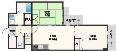 ストークマンション内本町の間取り