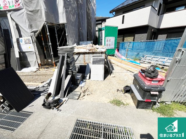 栗東市御園　第1期　新築一戸建ての外観|現在の進捗状況です！順調に作業進行中、完成が待ち遠しいです！詳細の間取り等、お気軽にお問い合わせください！