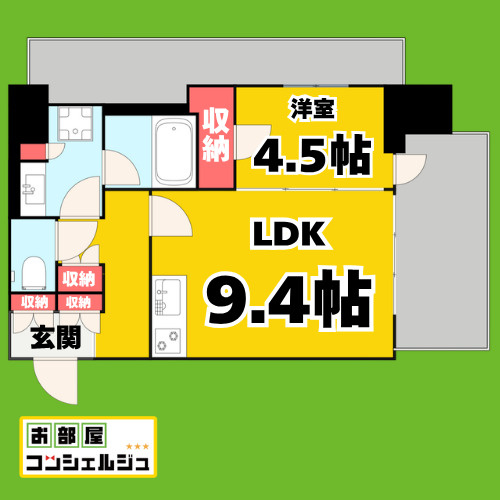 ローレルタワー名古屋栄の間取り