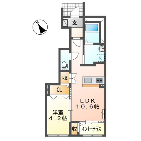 アンビエンテ川内の間取り