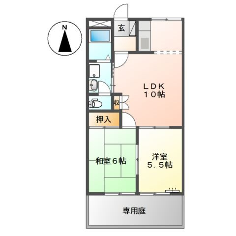 ロイヤルタムラバラ館の間取り