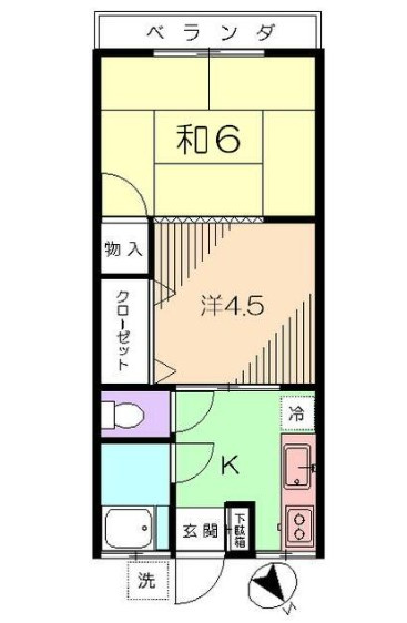 ハイムふづきの間取り