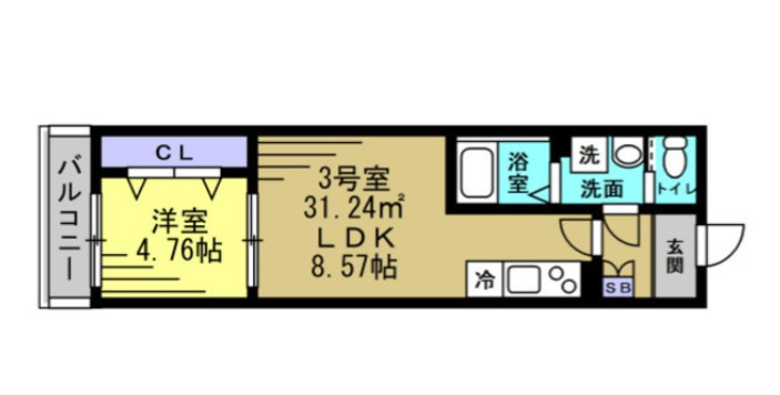 TKP北小金Ⅰの間取り