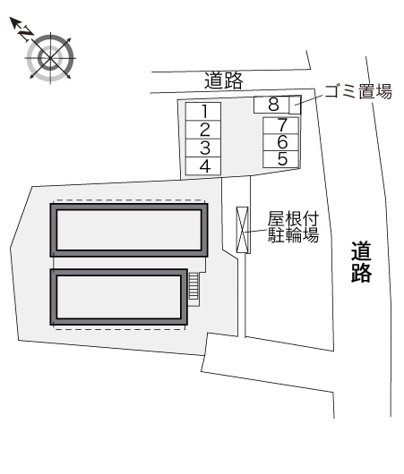 レオパレス和田 の区画図