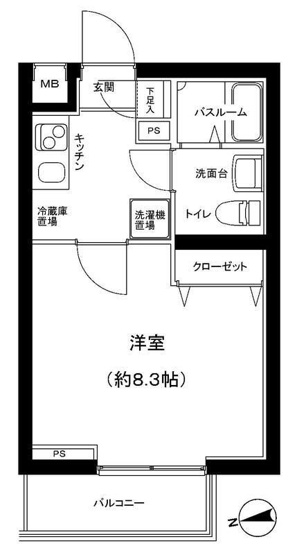 【間取り】 | パティーナ大森Ｔｒｉａ