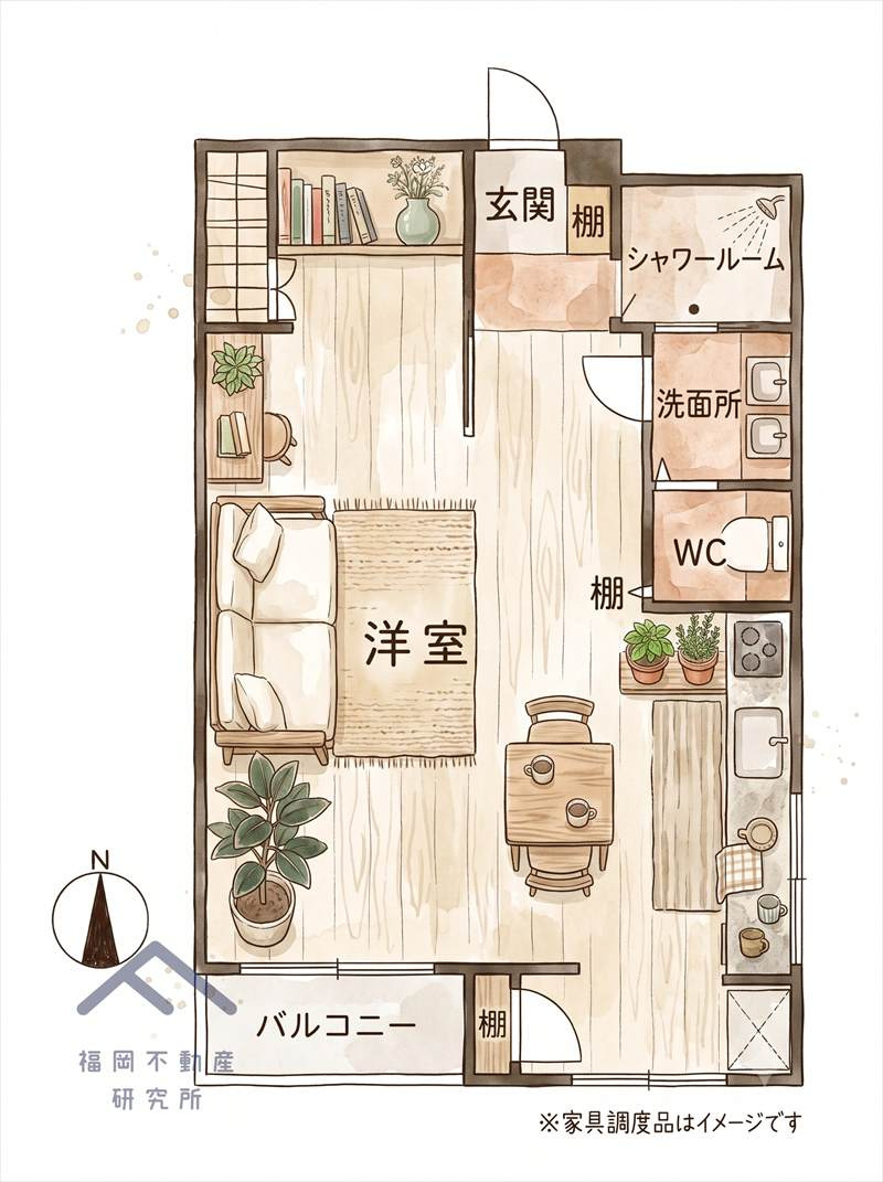 ローズマンション川端の間取り