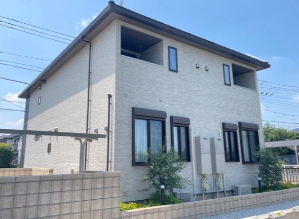 川越市大字扇河岸のアパートの外観