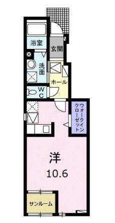川越市大字扇河岸のアパートの間取り