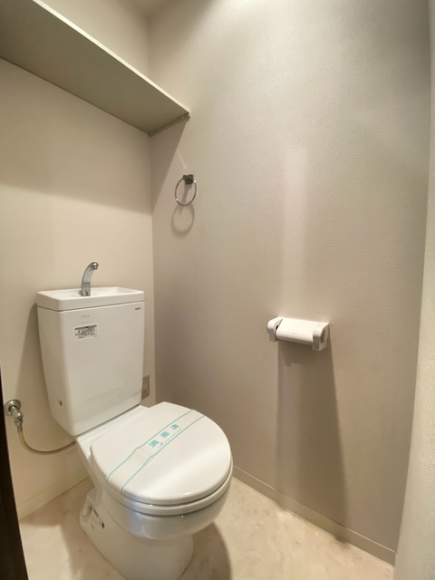スカイレジテルのトイレ|落ち着いた色調のトイレです